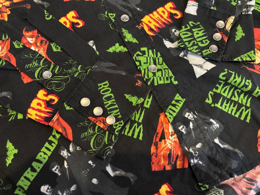 新品未使用　ヒステリックグラマー　ザクランプス　ウエスタン　シャツ　総柄