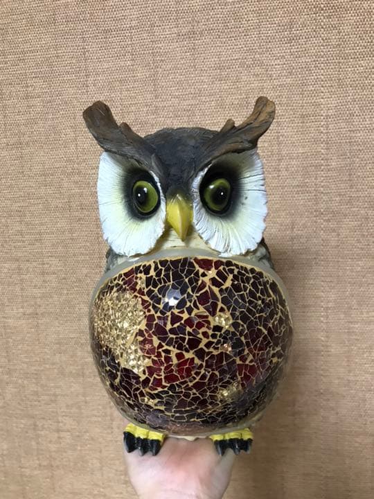 フクロウ　照明