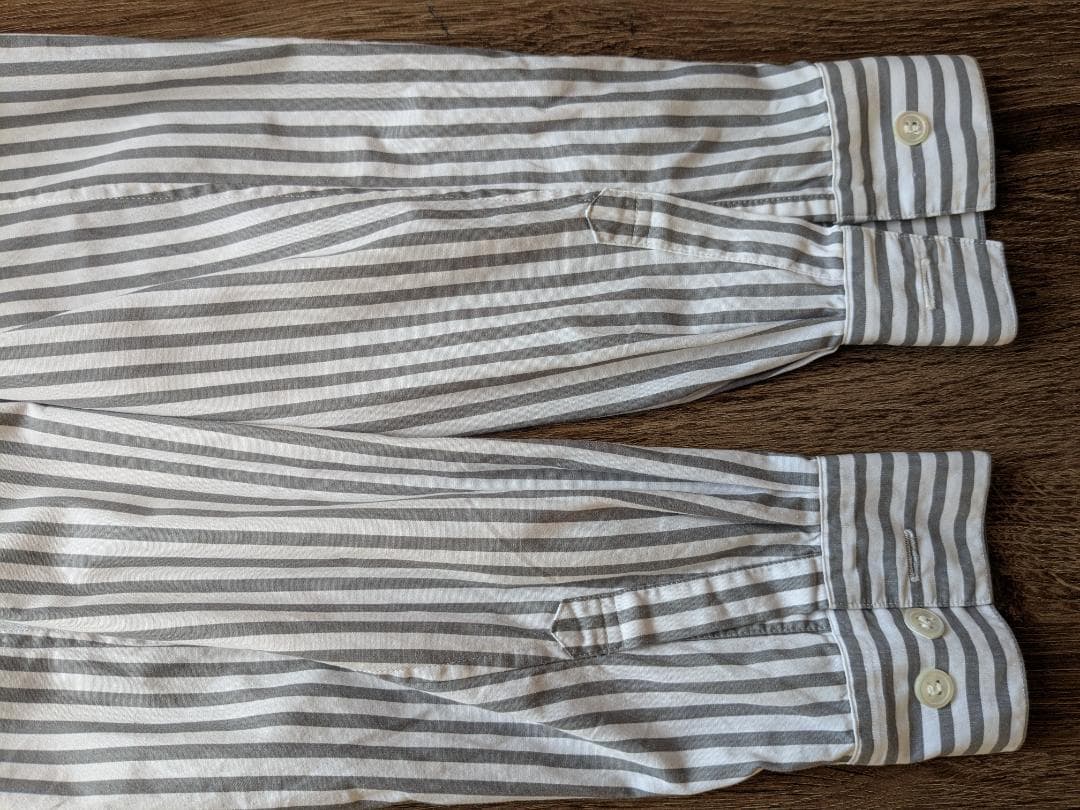 アンダーカバー 1999SS グレー ストライプシャツ 灰色 RELIEF期