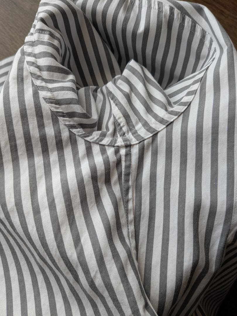 アンダーカバー 1999SS グレー ストライプシャツ 灰色 RELIEF期