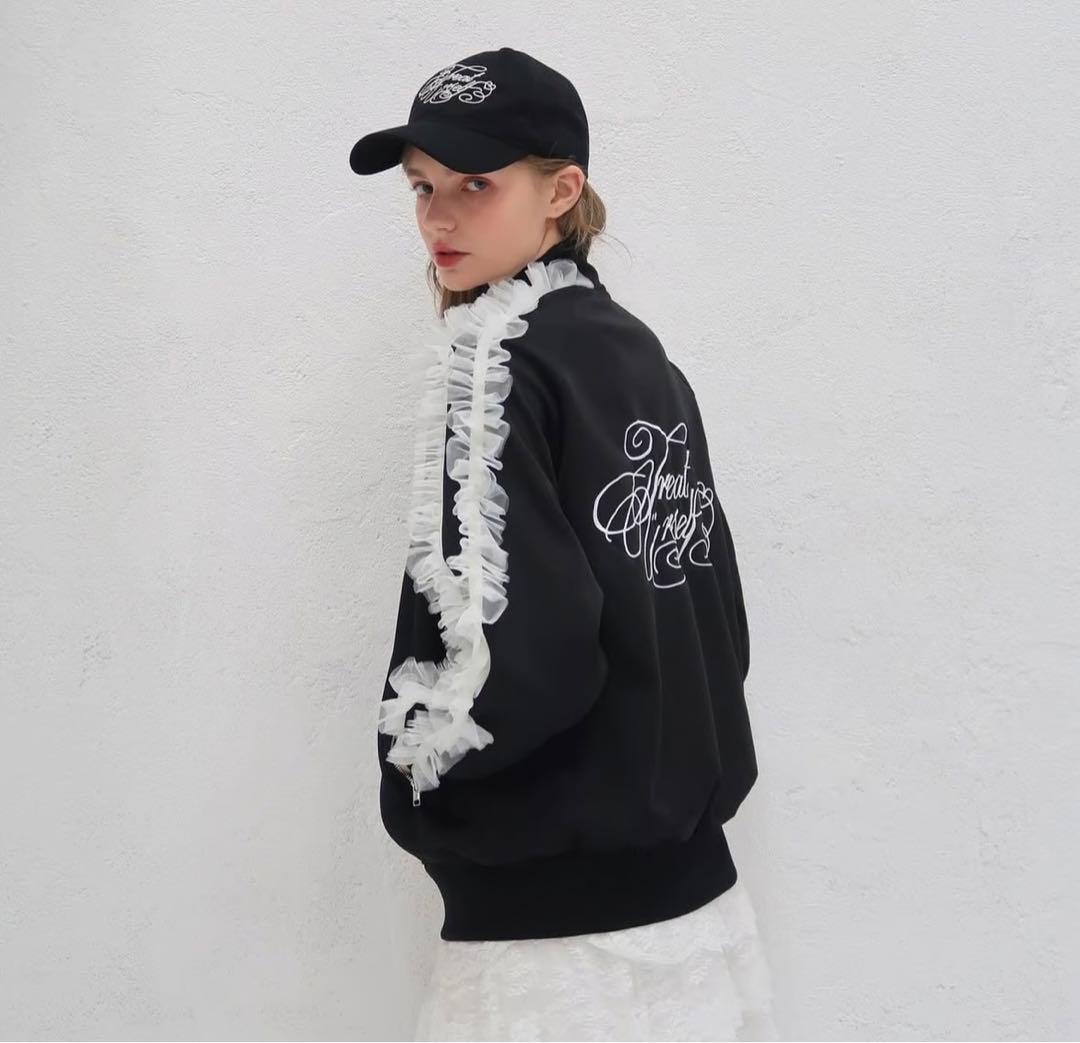 【non】Treat Girl's tulle frill jersey