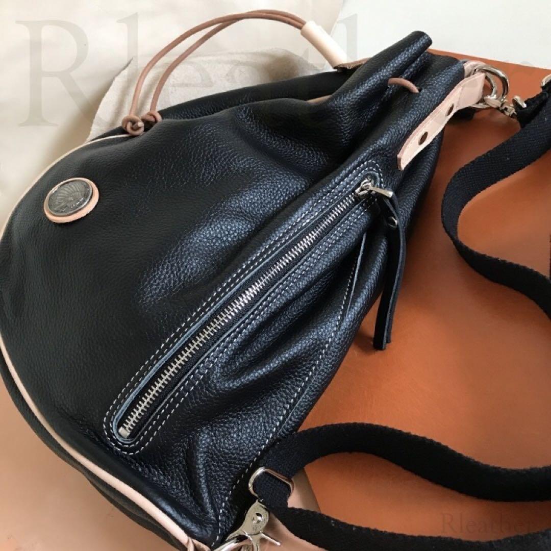 健*郎様 大人気！本革 レザー ヒップバッグ バイカーズ ショルダーバッグ