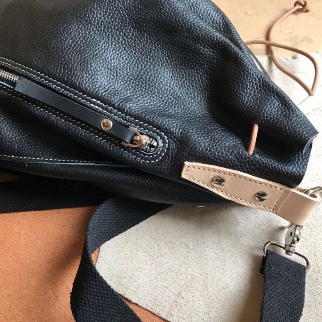 健*郎様 大人気！本革 レザー ヒップバッグ バイカーズ ショルダーバッグ