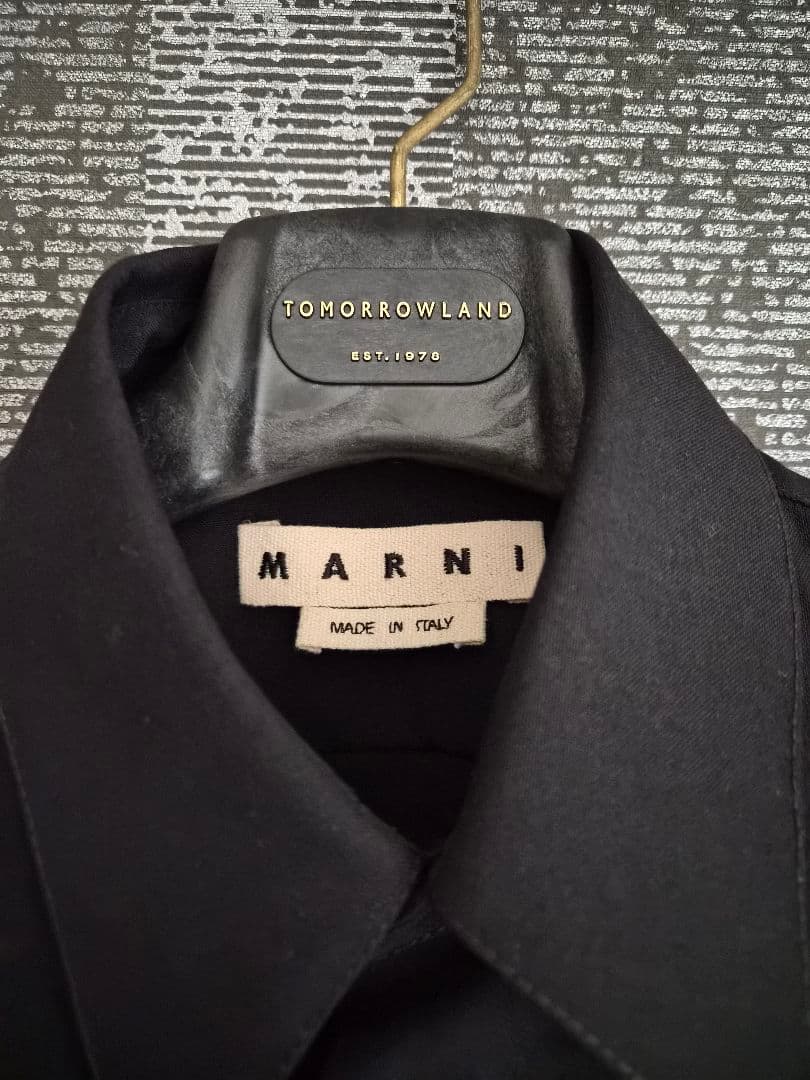 MARNI トロピカルウール　セットアップ　ブラック　48　シャツ　パンツ