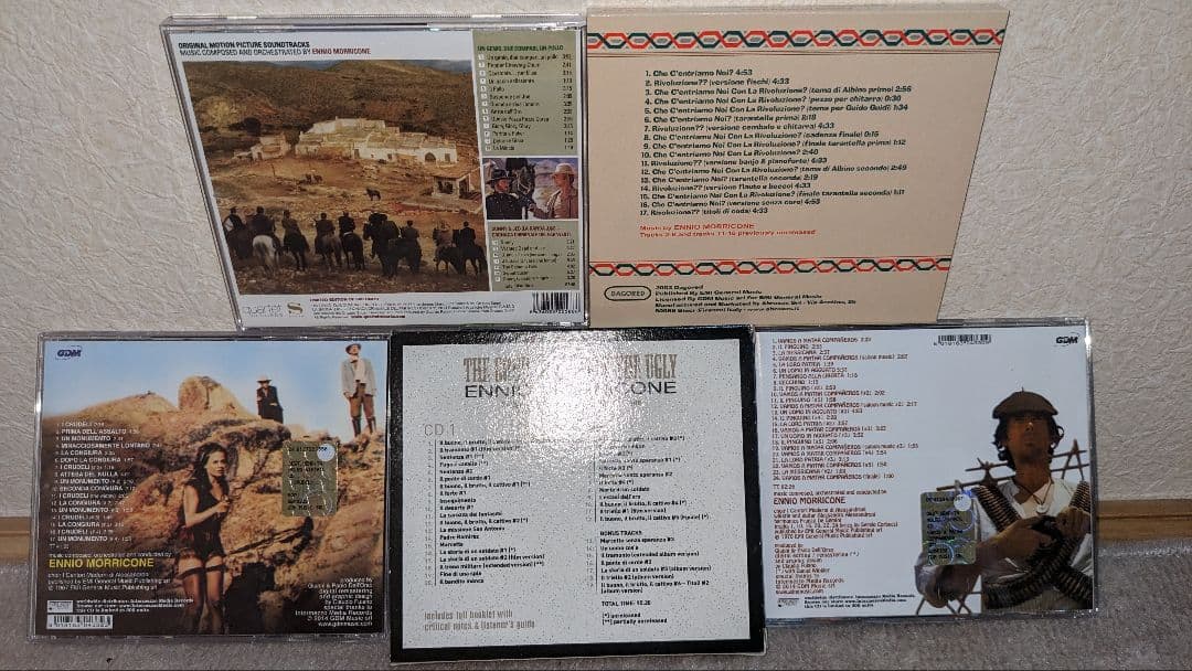 マカロニ・ウエスタン　サントラCDセット5点 エンニオ・モリコーネ作品