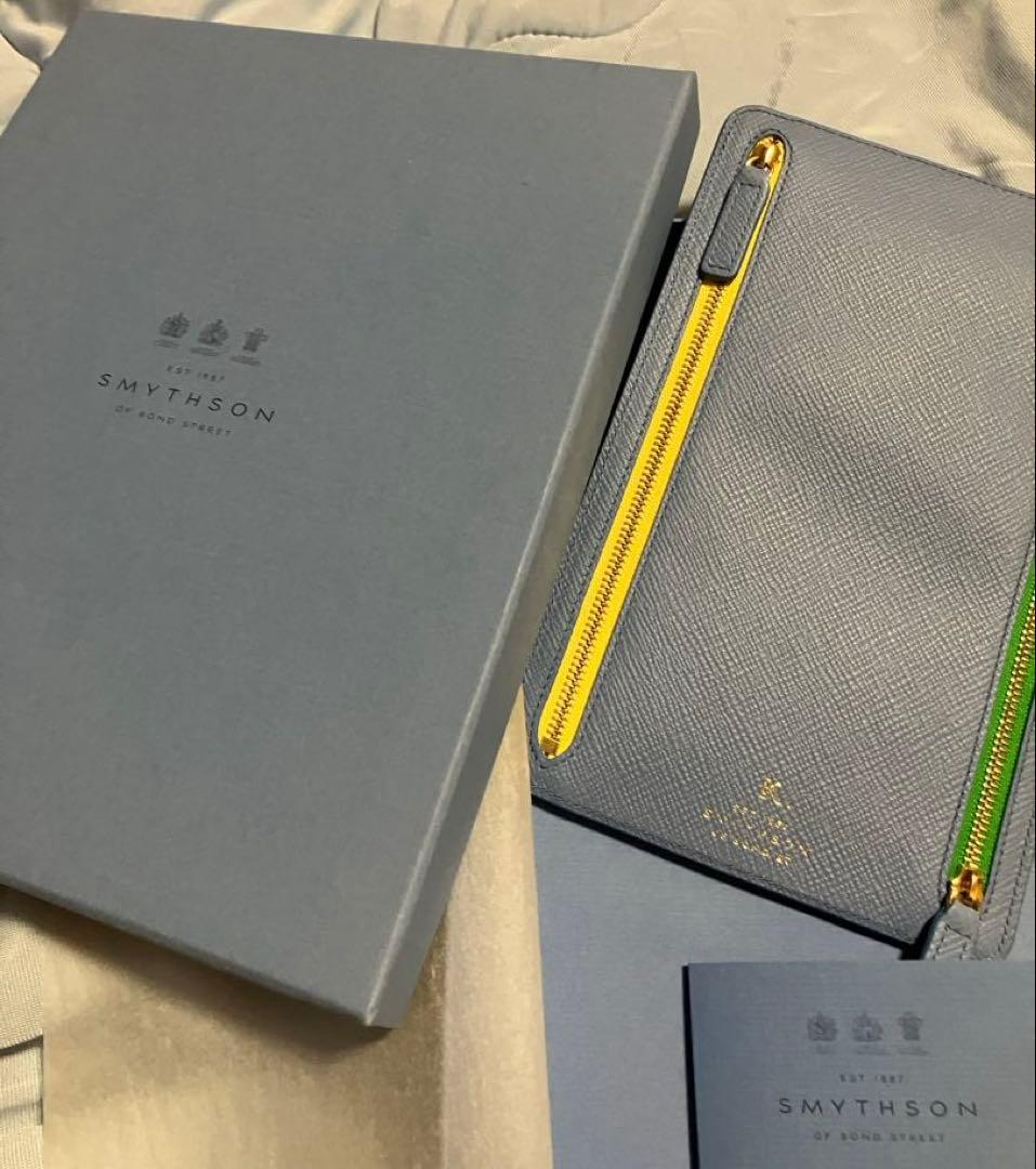 SMYTHON ✨パナマ　ジップカレンシーケース✨ライトブルー