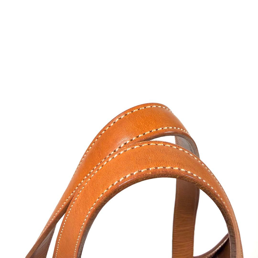 【美品】土屋鞄　トートバッグ　NATURA ナチューラ　ヌメ革　キャメル