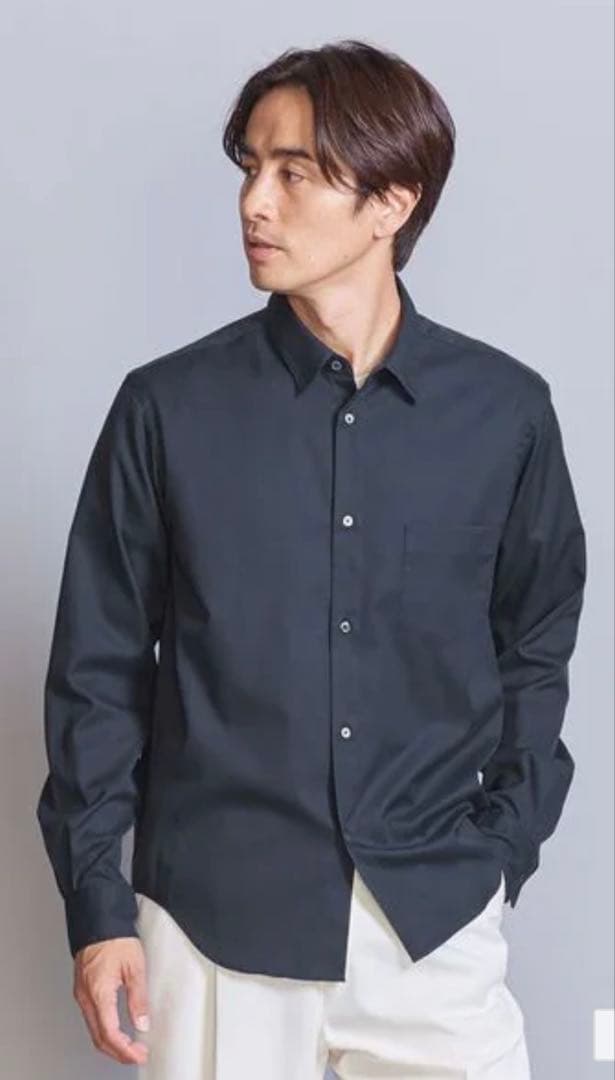 BEAUTY & YOUTH クリア オックスフォード レギュラー シャツ