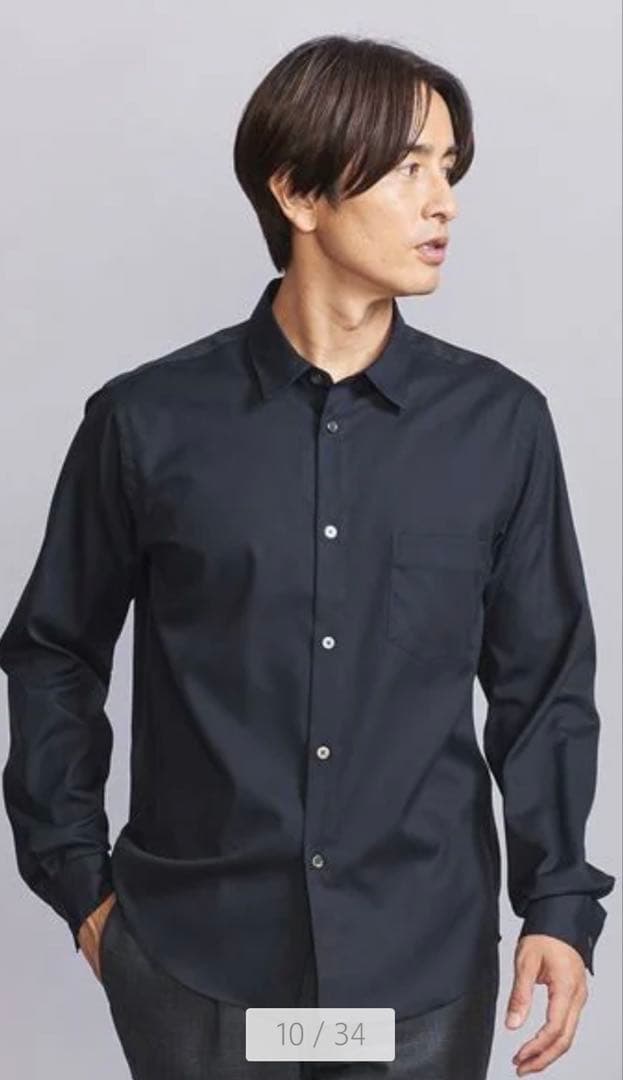 BEAUTY & YOUTH クリア オックスフォード レギュラー シャツ