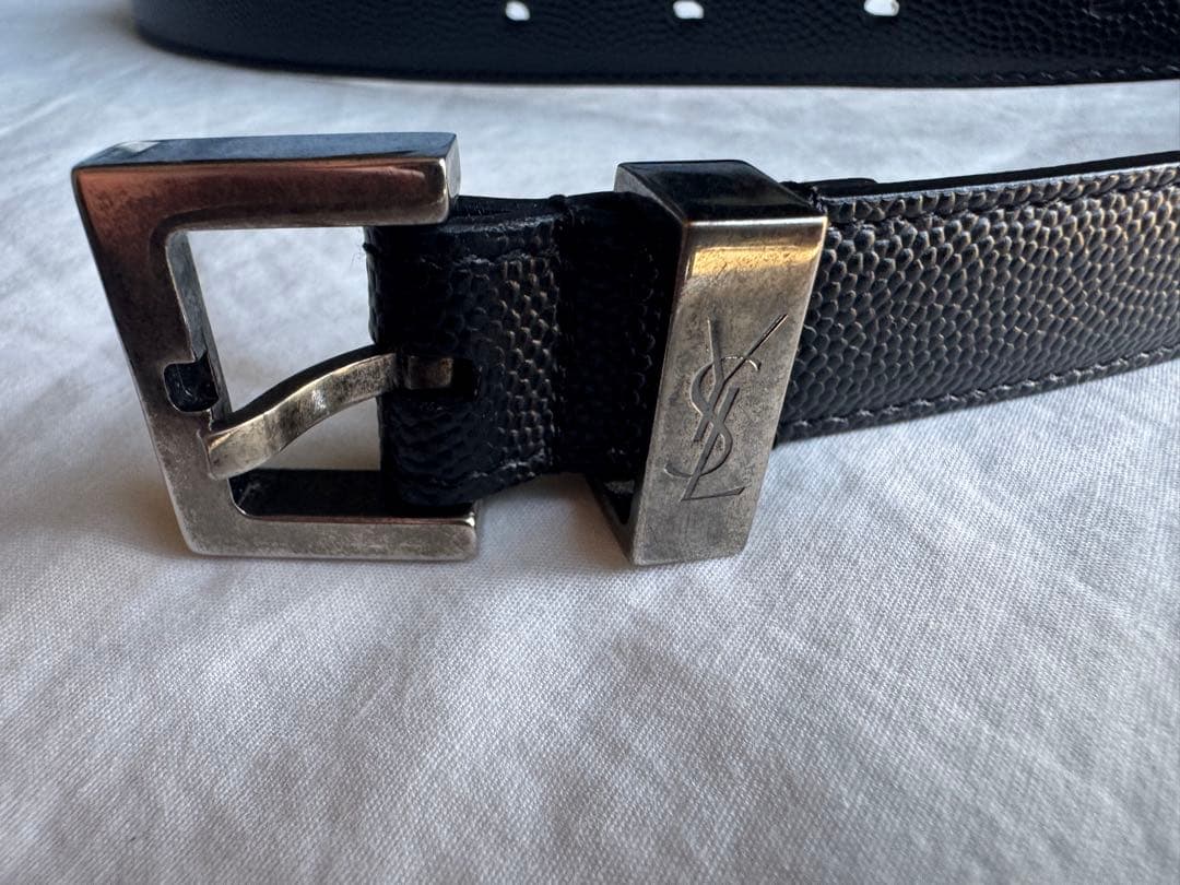 サンローランパリ　スクエアバックルベルト