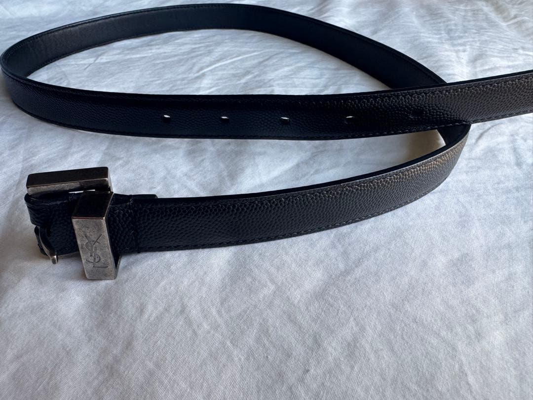 サンローランパリ　スクエアバックルベルト