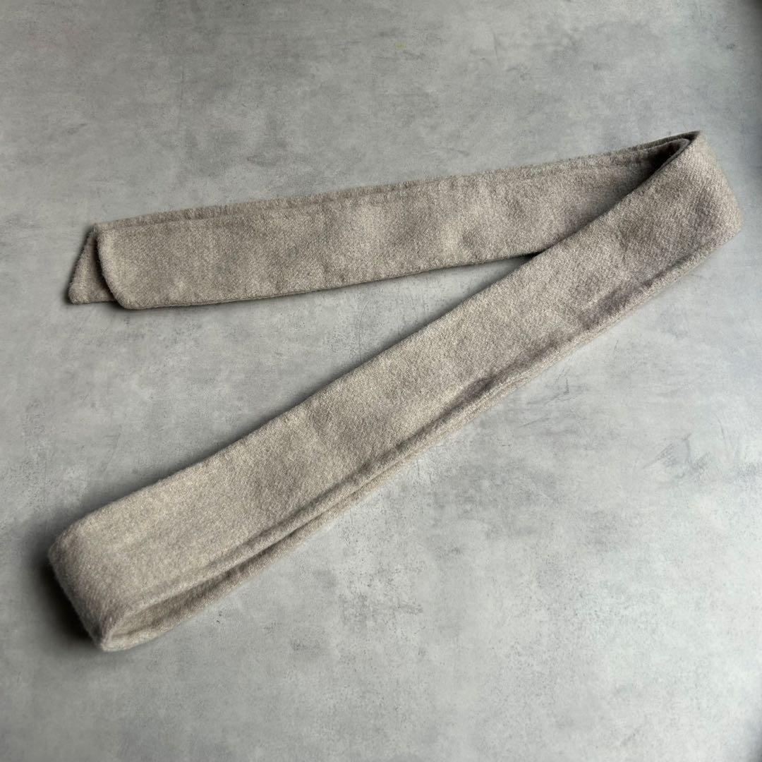 定番✨ノーク ウールリバーコート マキシ丈 ベルト Aライン ベージュ