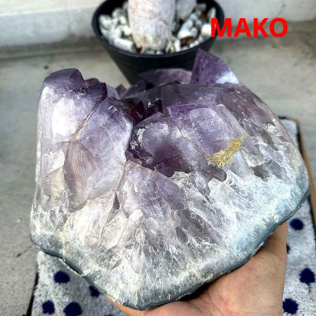 M1749☆アメジストクラスター12.4Kg☆天然石　原石☆N50602