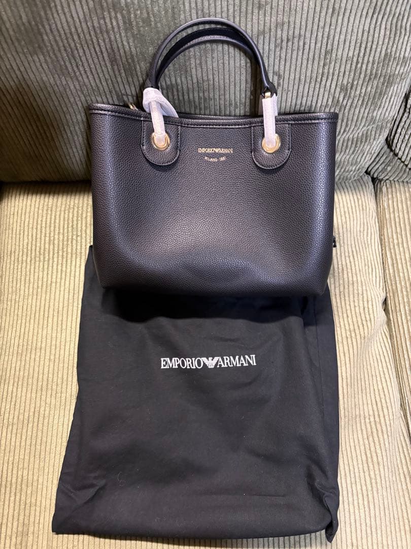 EMPORIO ARMANI ブラック トートバック✴︎早い者勝ち✴︎最終値下げ