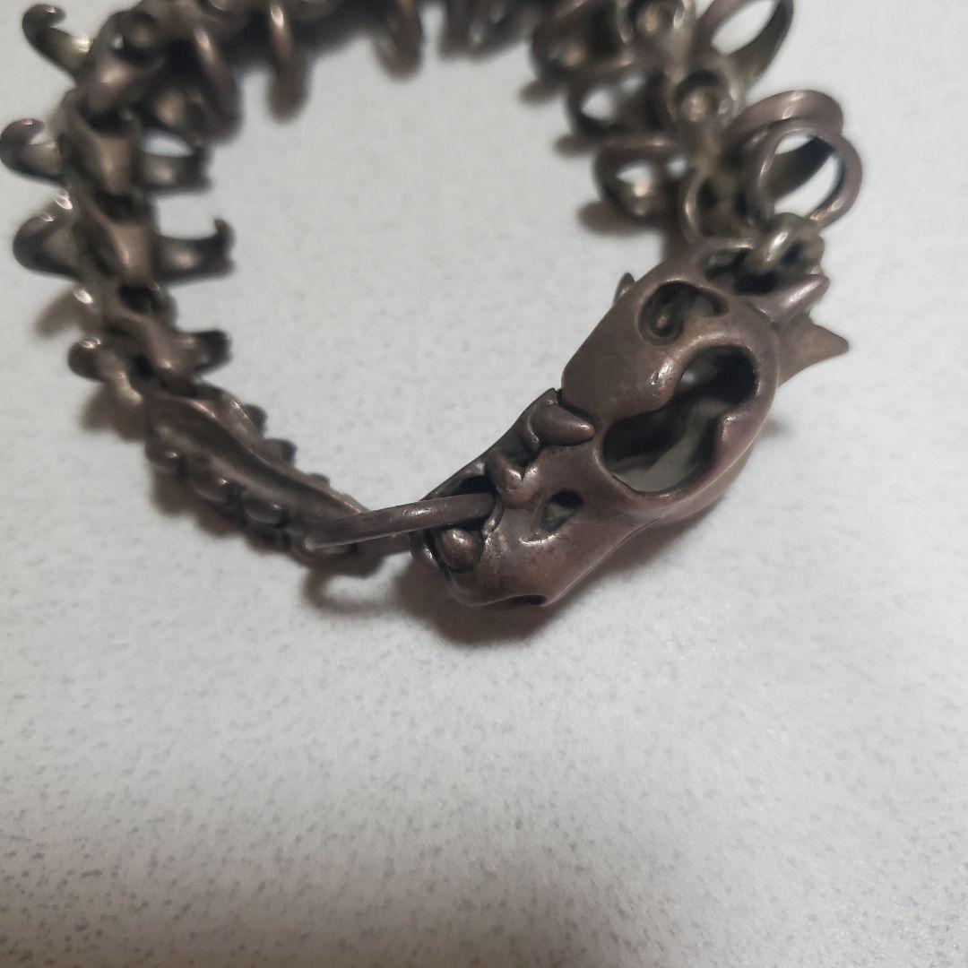 925シルバー ブレスレット スカル モチーフ