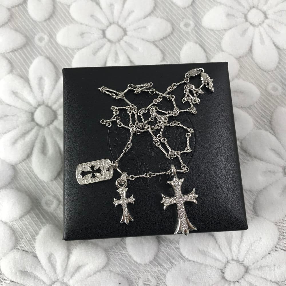 クロスネックレス CHROME HEARTS クロムハーツ3連