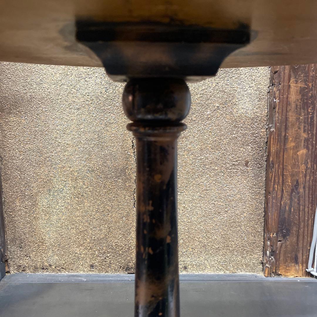 ヴィンテージ 1950’s 木製楕円形テーブル 約43cm 高さ