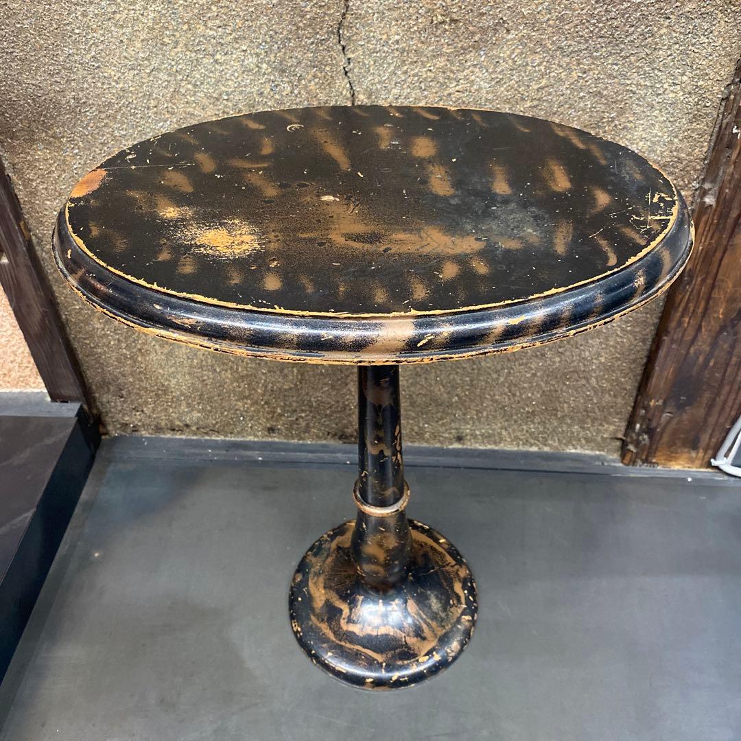 ヴィンテージ 1950’s 木製楕円形テーブル 約43cm 高さ