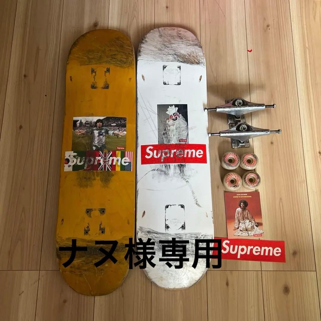 Supremeデッキ2本、スピットファイヤー ウィール、ベンチャートラックセット