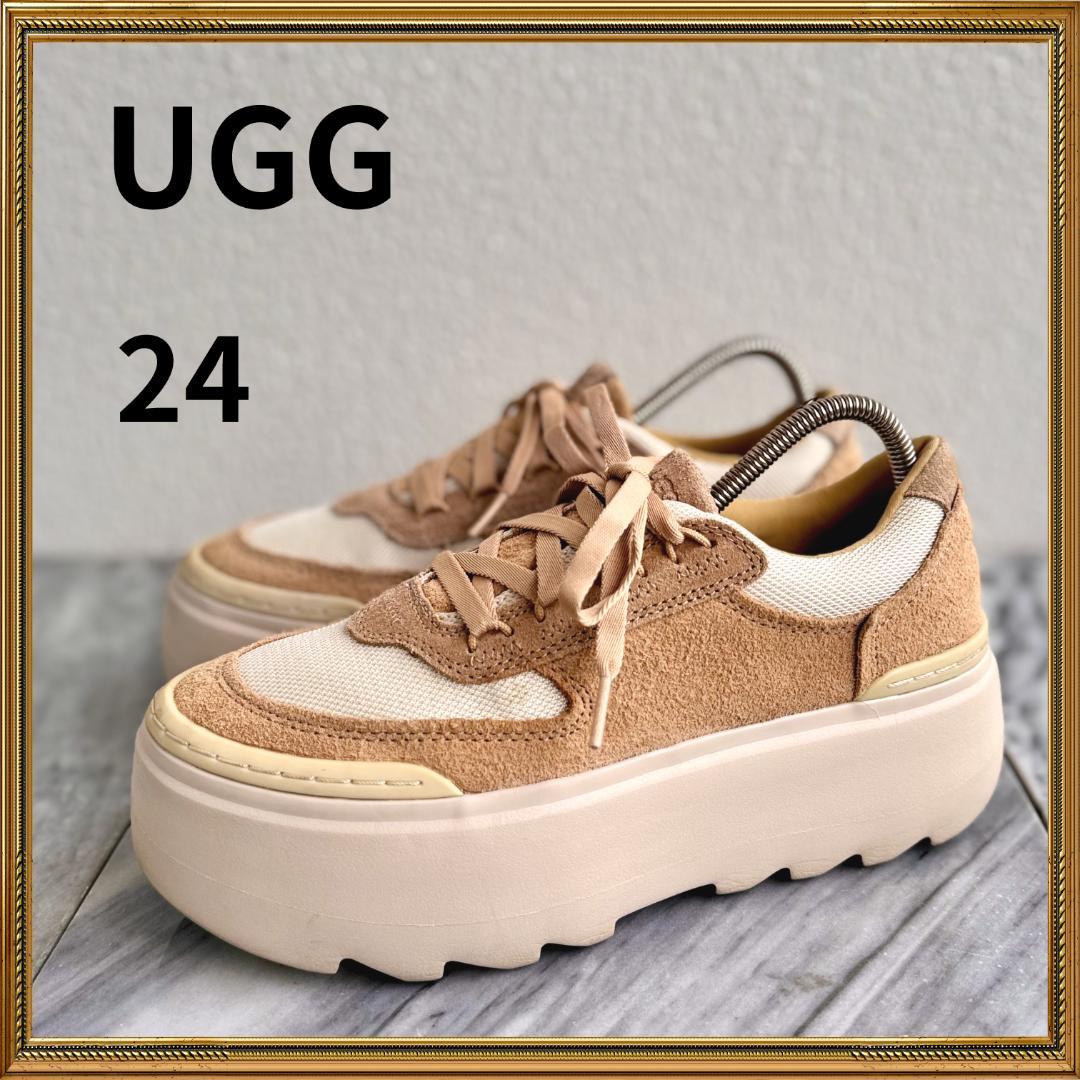 UGG アグ マリン メガ レース スニーカープラットフォームス厚底 24