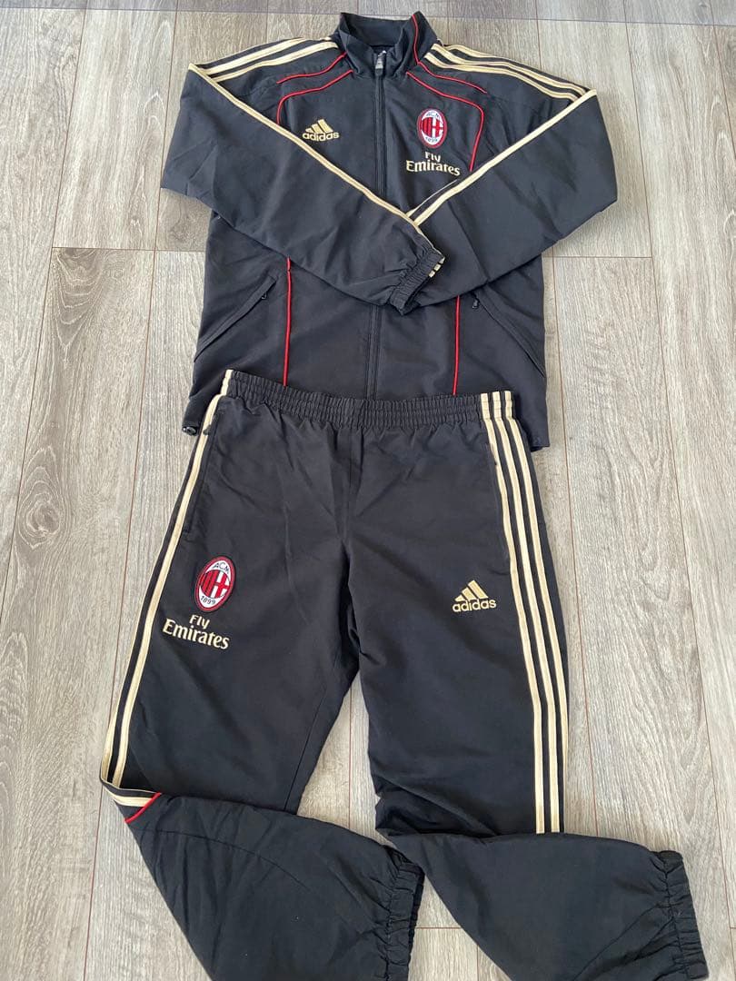 ACミラン adidas ジャージ Sサイズ 黒