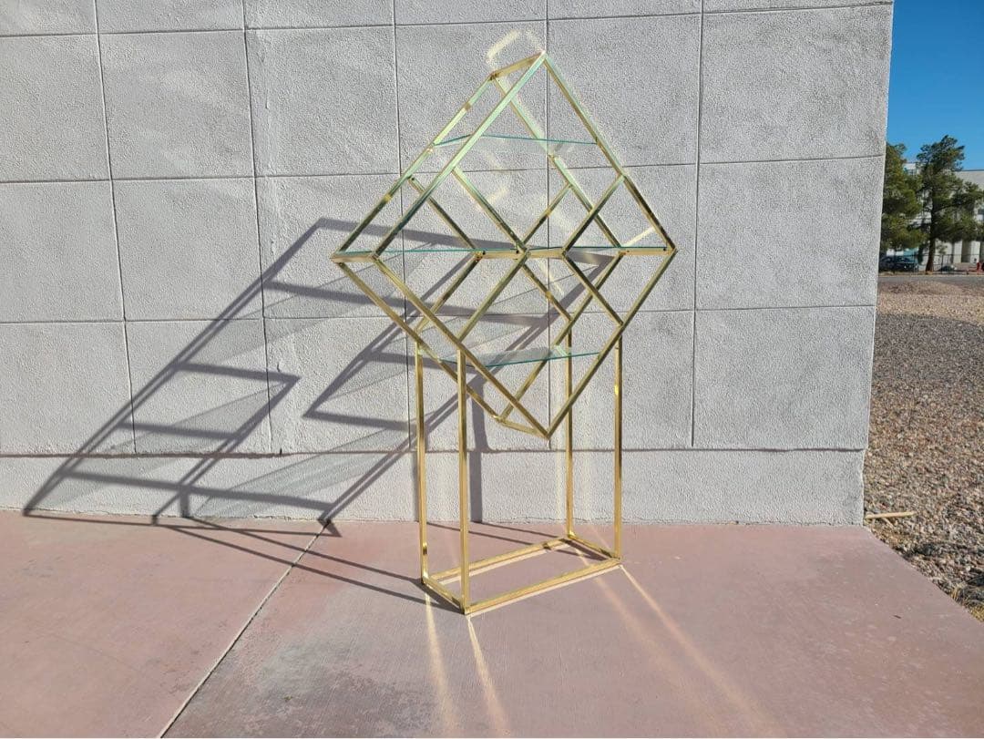 Hollywood regency ミッドセンチュリー　シェルフ　ビンテージ