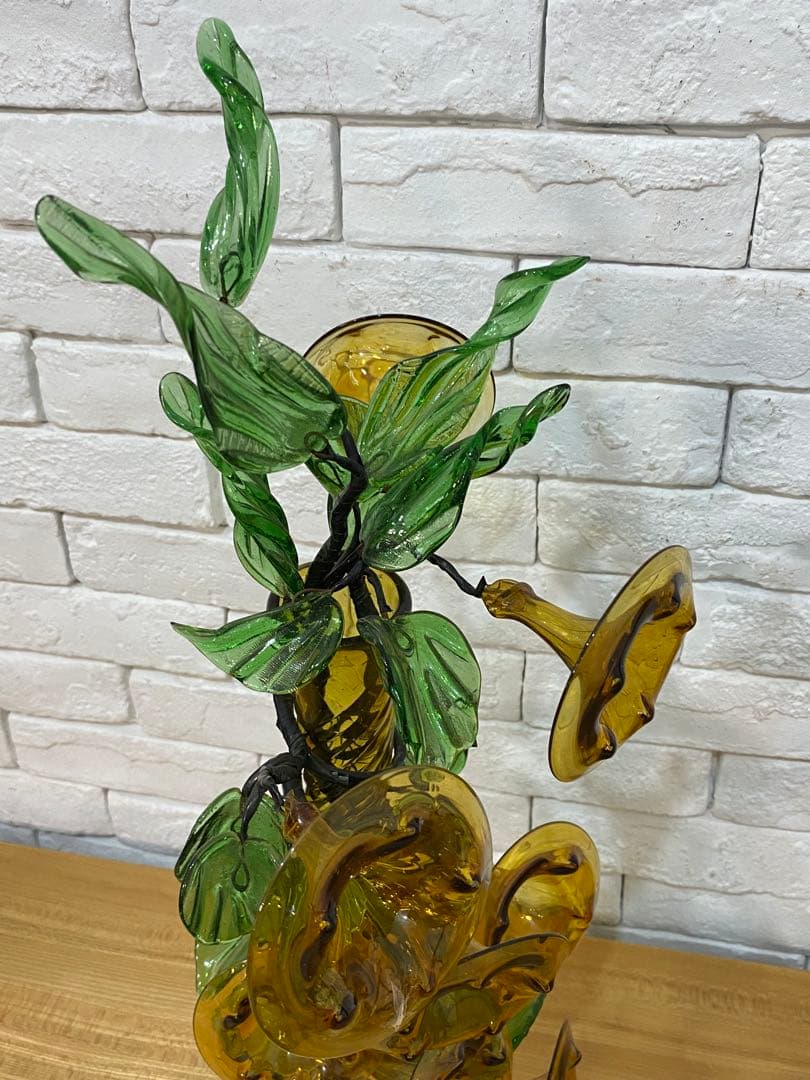 【東京都23区配送無料】ミッドセンチュリー　アートグラス　琉球ガラス　置物　花瓶