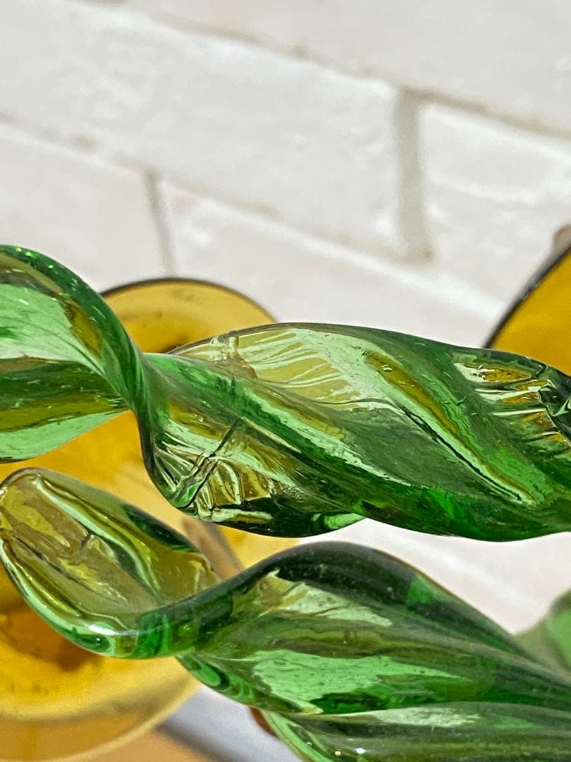 【東京都23区配送無料】ミッドセンチュリー　アートグラス　琉球ガラス　置物　花瓶