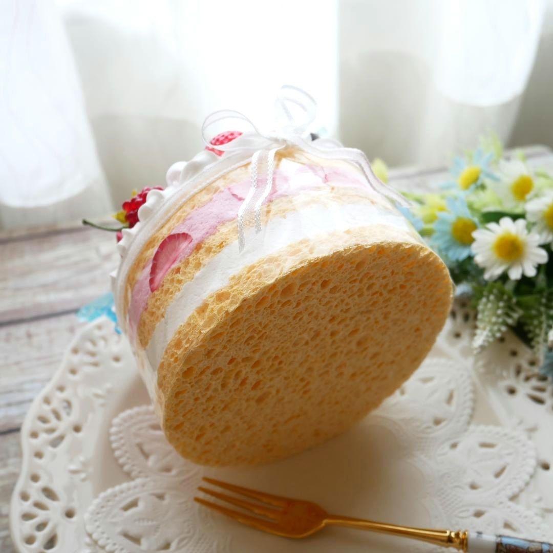 【ひび様】フェイクスイーツ◆五輪の華やかピンクローズ♡ホールケーキ◆リアルサイズ