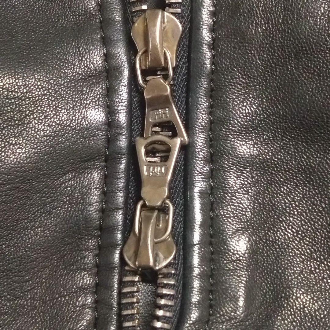 美品 MACPEE トゥモローランド レザージャケット スタンドカラー M 黒