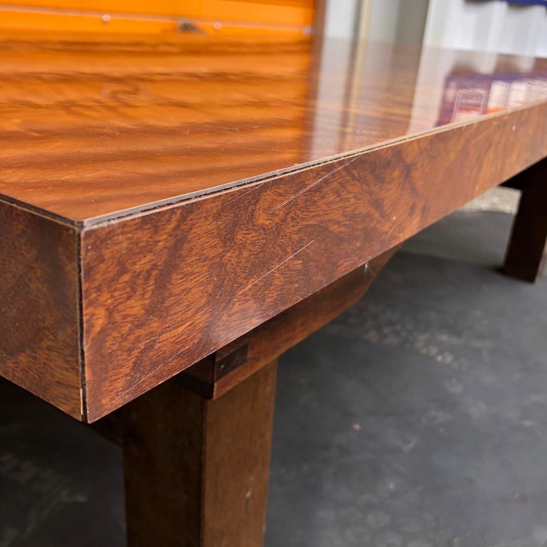 高級家具　木製シンプル座卓 ブラウン