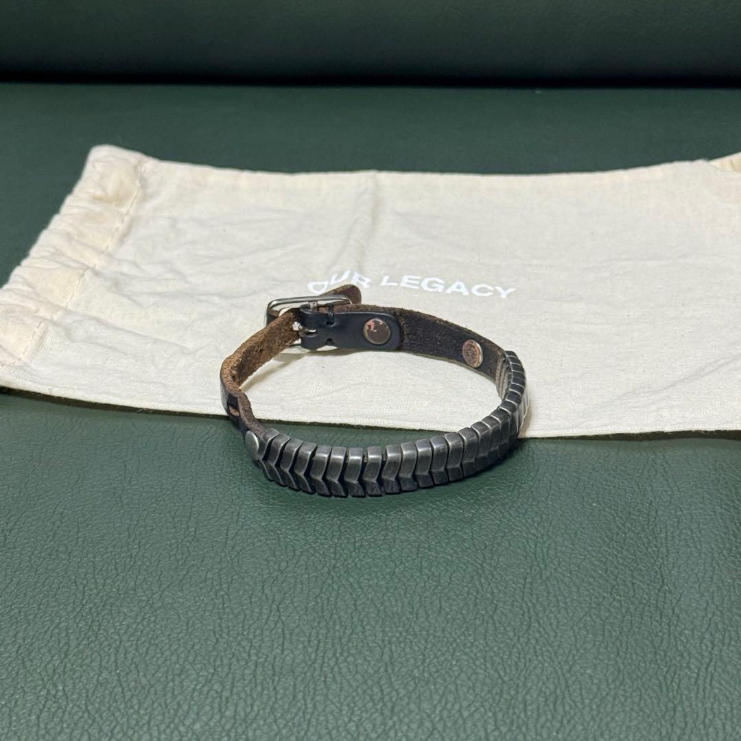 アクセサリー ourlegacy SPINE BRACELET Black