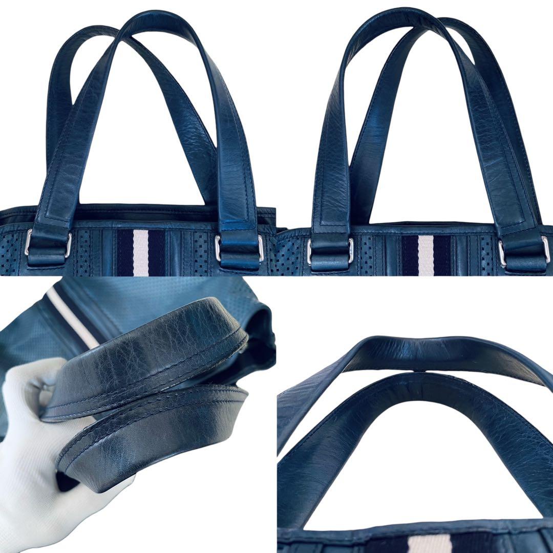 BALLY バリー【美品】パンチングレザー トートバッグ トレインスポッティング