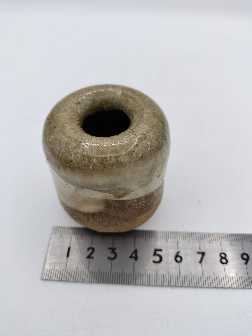 c454 蓋置 つくね 遠州七窯　74代 朝日豊斉 木箱 茶道具 古物