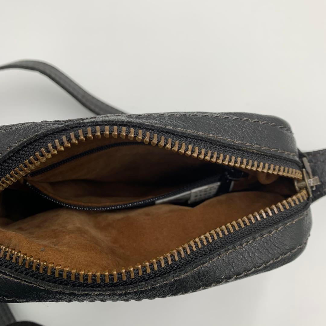 ポーター PORTER トスカーナ レザー ショルダー バッグ ブラック