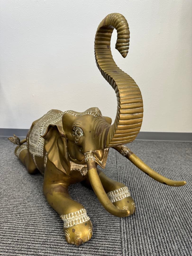 【希少】DISCO MAHARAJA 真鍮製 象のオブジェ