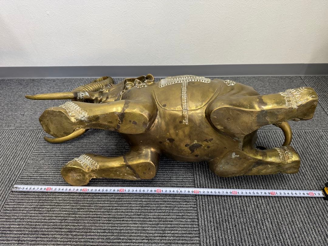 【希少】DISCO MAHARAJA 真鍮製 象のオブジェ