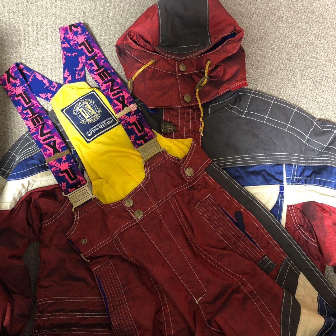 美品　PHENIX スキーウェア レッド/ネイビー