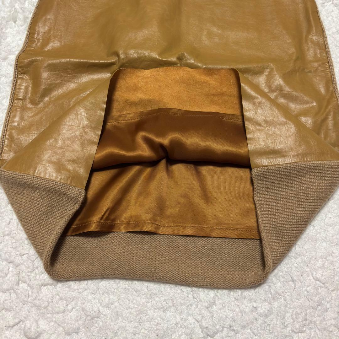 【美品✨】ブルネロクチネリ カウスキン カシミヤ 異素材 ドッキングスカート