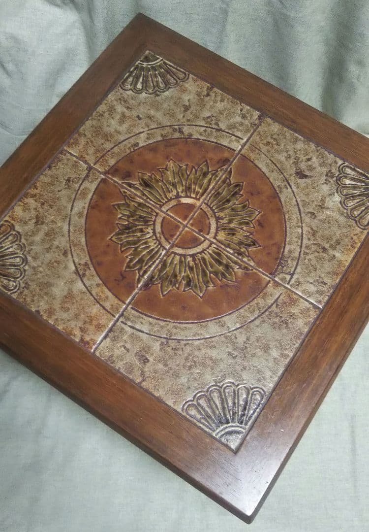 デンマーク タイル トップテーブル ヴィンテージ ローズウッド 北欧家具