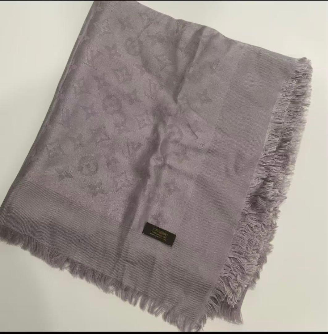 【LOUIS VUITTON】ルイヴィトン ストールショール大判約140×136