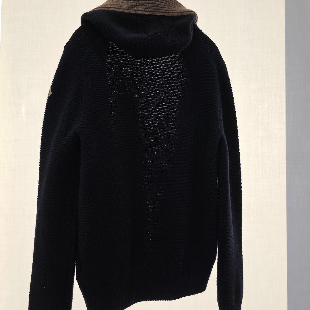 MONCLER モンクレール ネイビー ニット フード