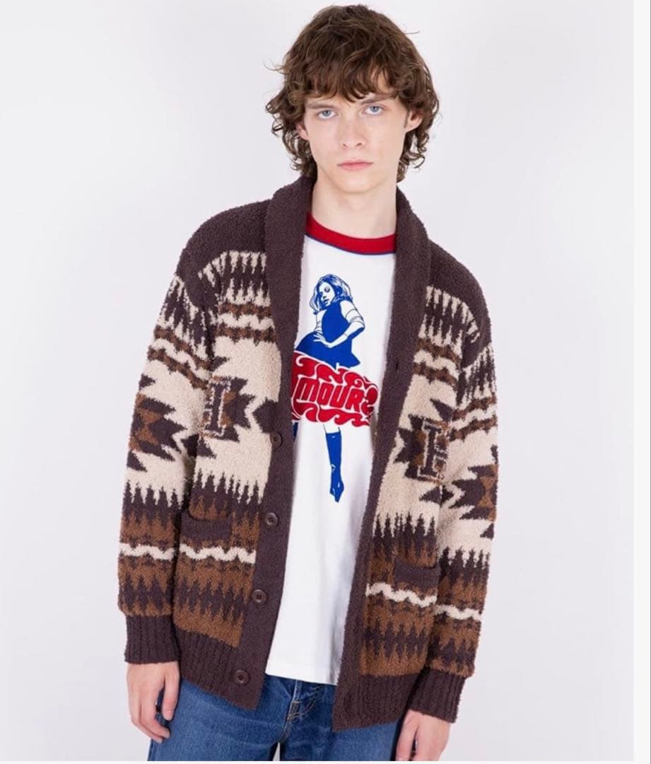 木村拓哉　HYSTERIC GLAMOUR SEE NO EVILカーディガン