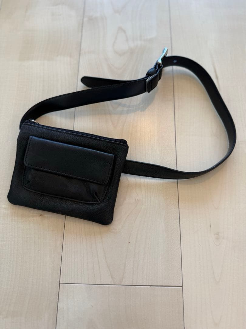 vintage レザー　ウエストポーチ　ベルト