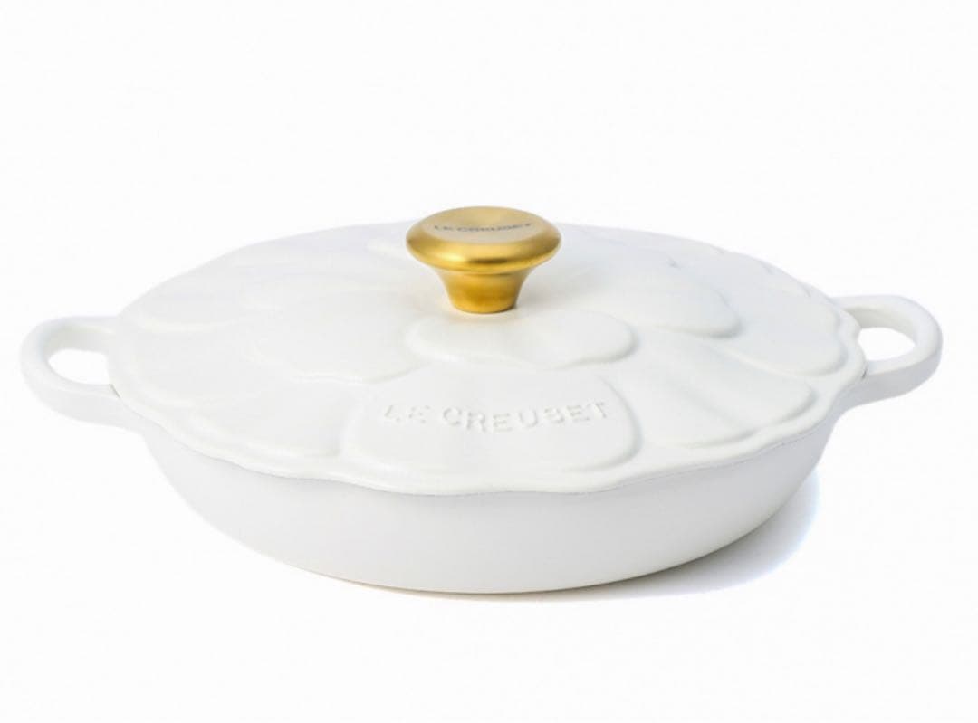 Kato Le Creuset キャセロール26cm ペタルレリーフ