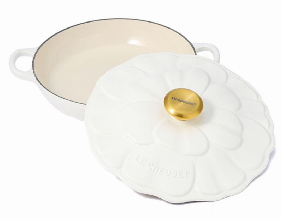 Kato Le Creuset キャセロール26cm ペタルレリーフ