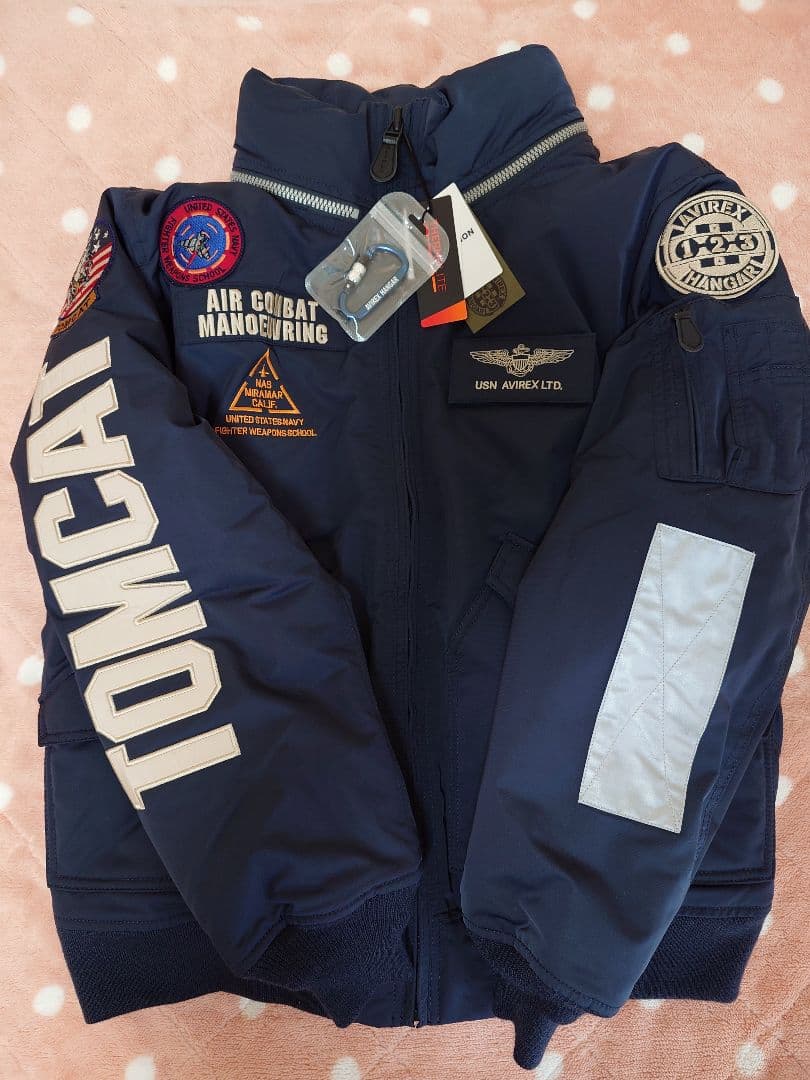 AVIREX TOP GUN MA-1 フライトジャケット ネイビー+おまけ