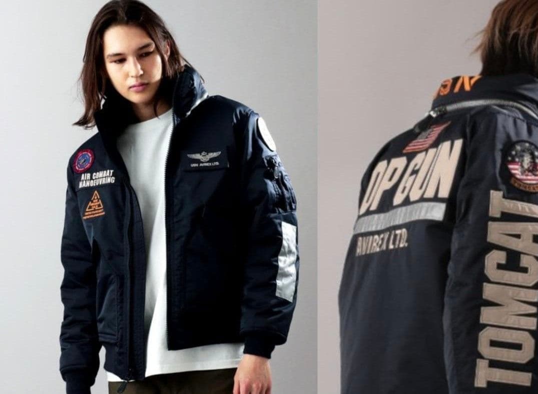 AVIREX TOP GUN MA-1 フライトジャケット ネイビー+おまけ