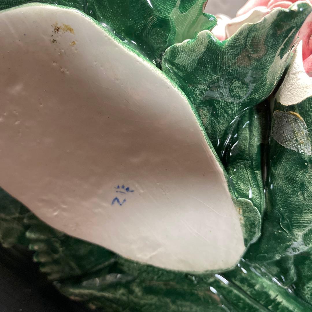 カポディモンテ　イタリア　陶花　アンティーク