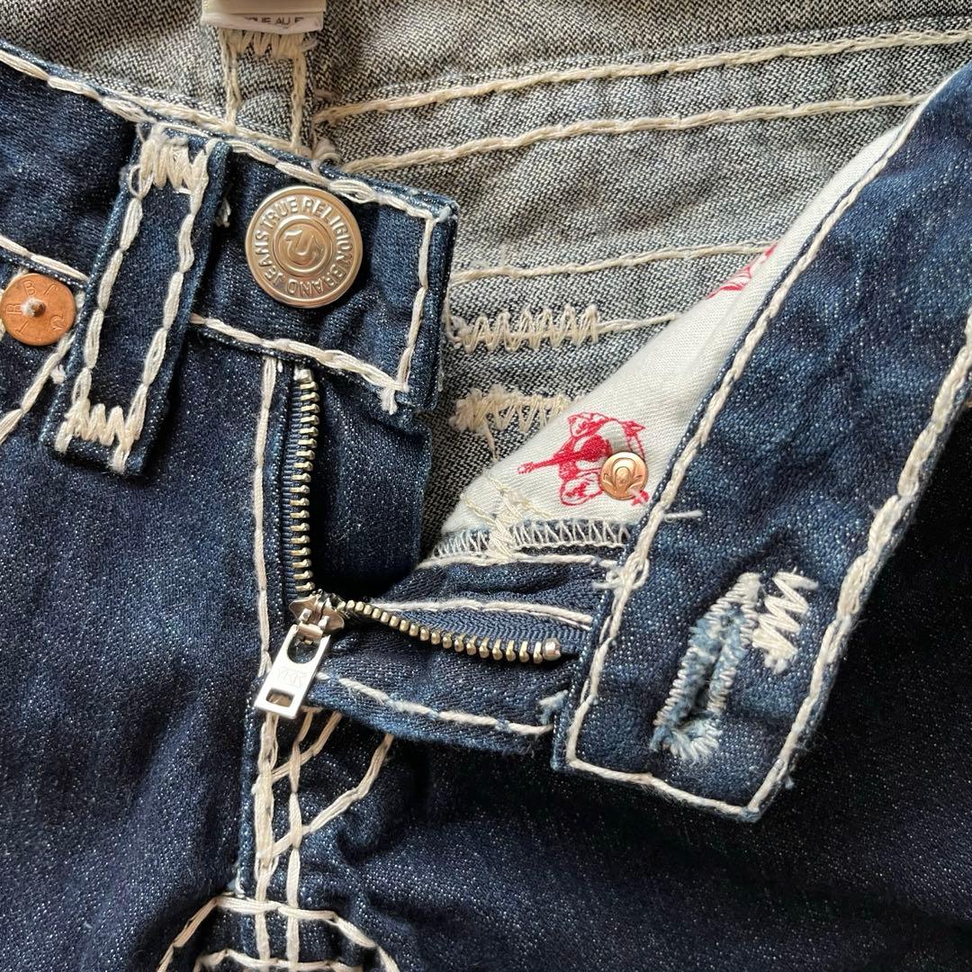 TRUE RELIGION JOEY SUPER T フレア 極太ステッチＷ24